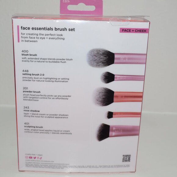 Real Techniques Face Essentials 5pc Brush Set – New - Picture 3 of 5